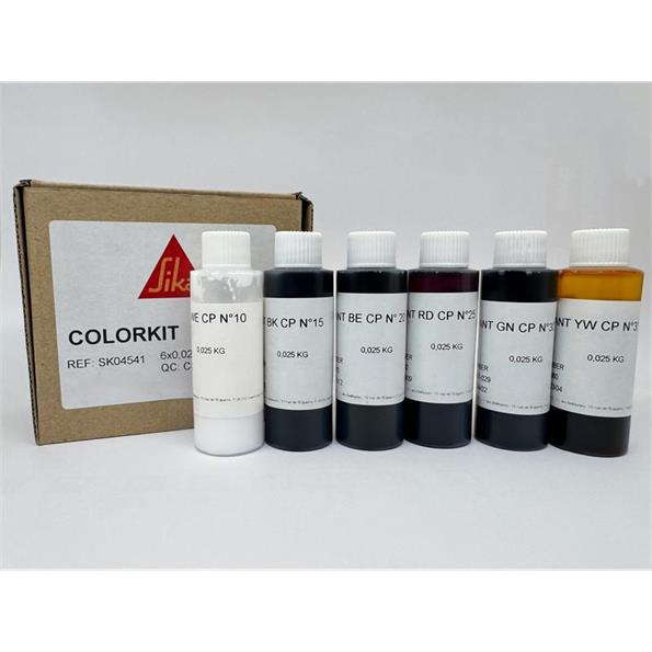 SikaBiresin Farbpasten-Kit - 0.15kg (6x25g) Transluscent